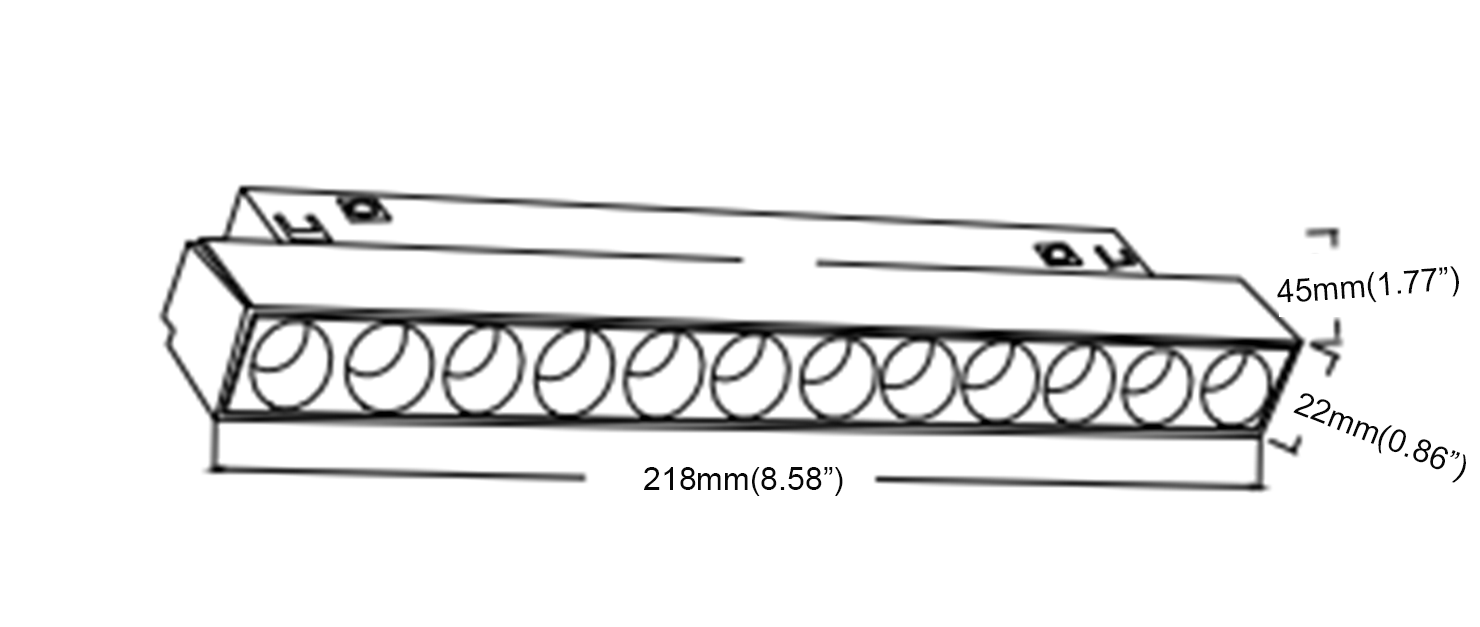 Anti-Glare Basic ETL Magnetic Linear Light