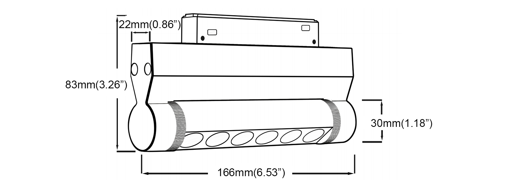 Anti-Glare Rotate ETL Magnetic Linear Light