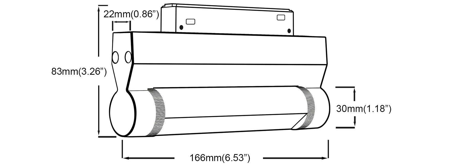 Frosted Rotate ETL Magnetic Linear Light