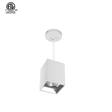 Master B Square ETL Pendant White+Silver